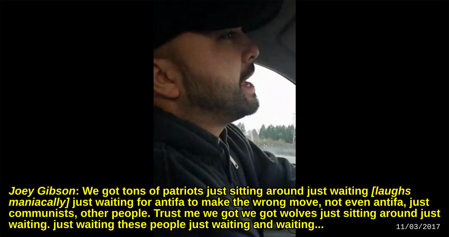 Joey Gibson and Pete Venturo talk about murder