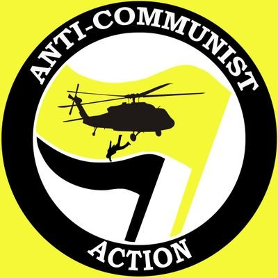 an anti-communist action logo which pays homage to a fascist tradition of extrajudicial murder