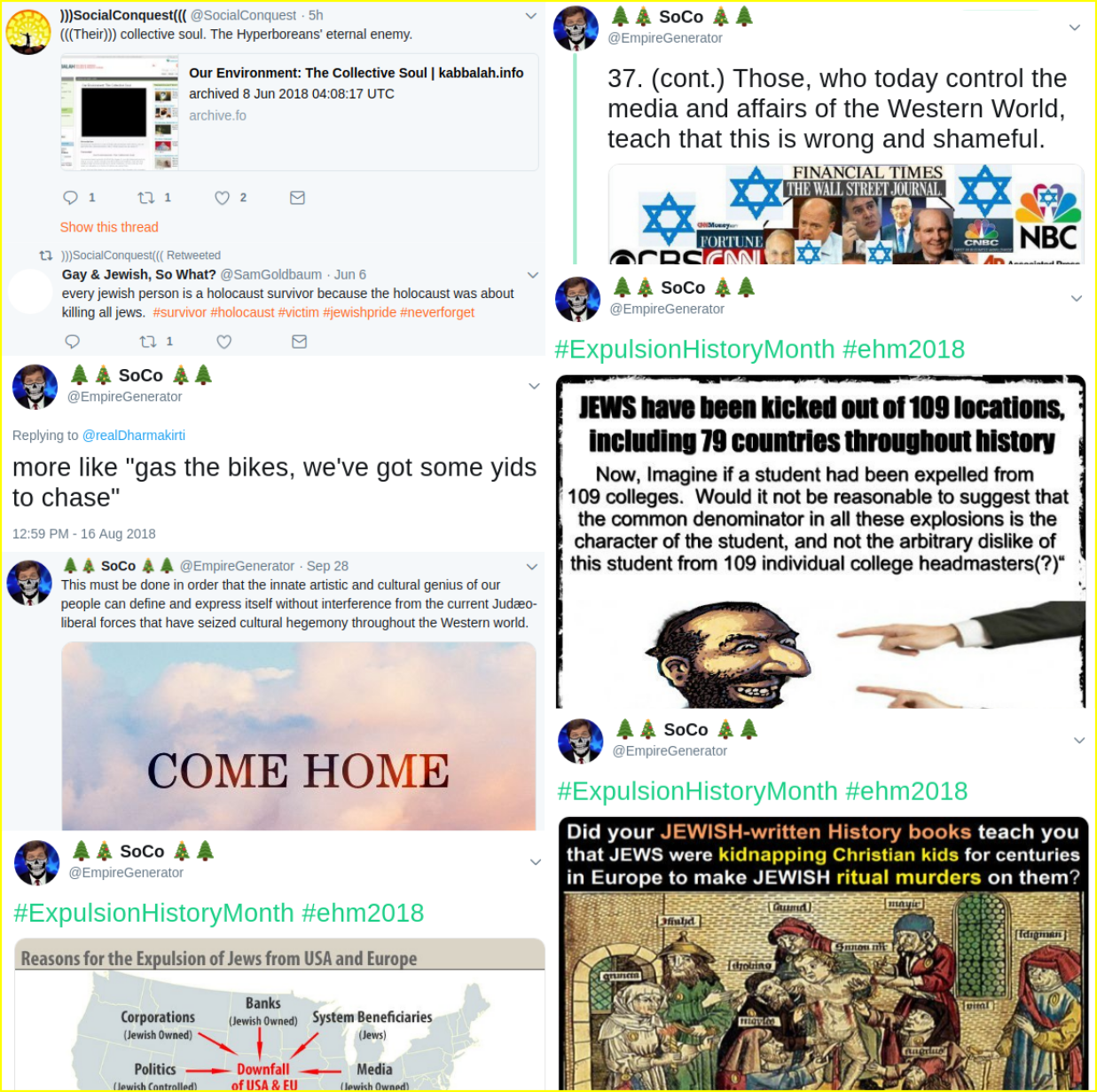 Matt Blais posts extensive anti-Semitic propaganda and neo-Nazi memes