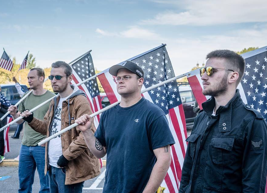 fascists attend a Patriot Prayer event with youth present