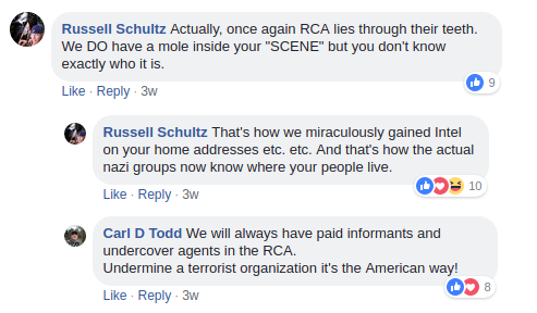 Russell Schultz claims to collaborate with Nazis