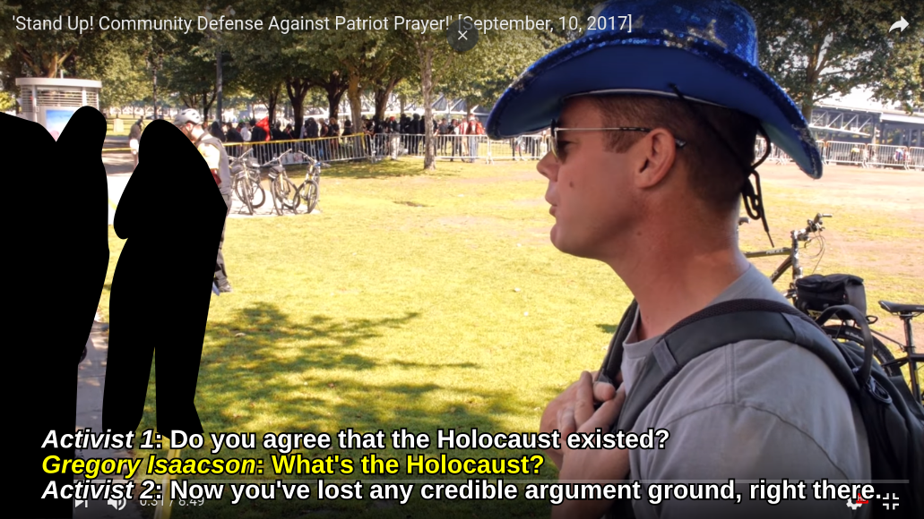 Gregory Isaacson Holocaust denial