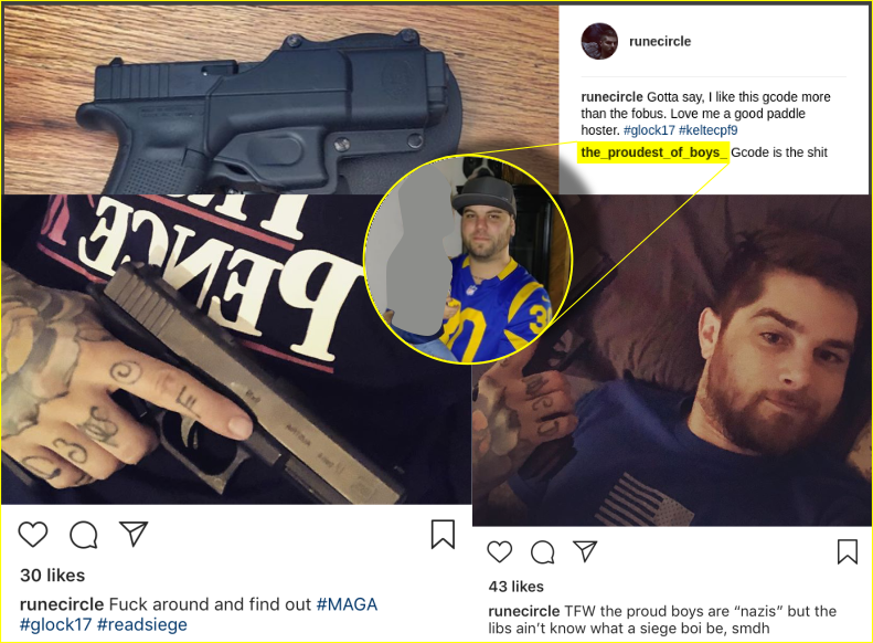 Schomaker references Siege and the Proud Boys