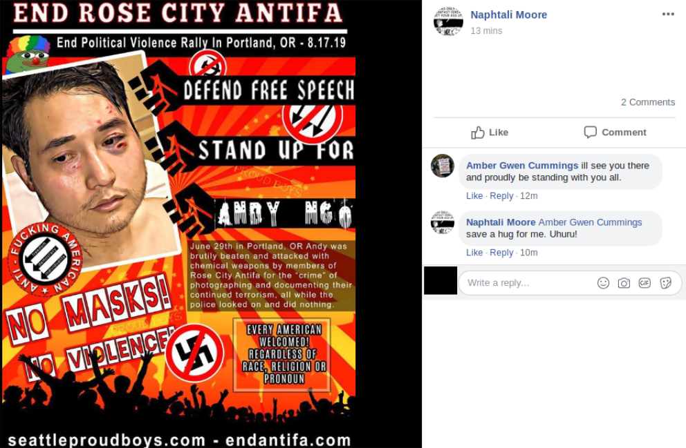 Naphtali Moore plays with neo-Nazi signifiers