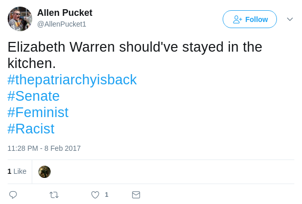 Allen Pucket is a misogynist