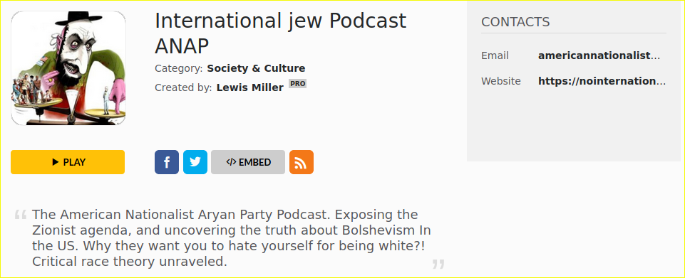 - IMAGE - Austin Lewis Miller's Nazi podcast 