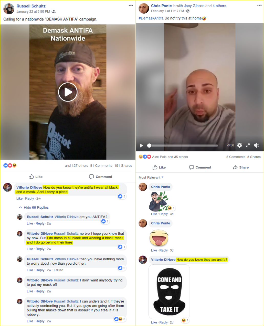 Kim Costello argues about dishonest tactics with Patriot Prayer followers