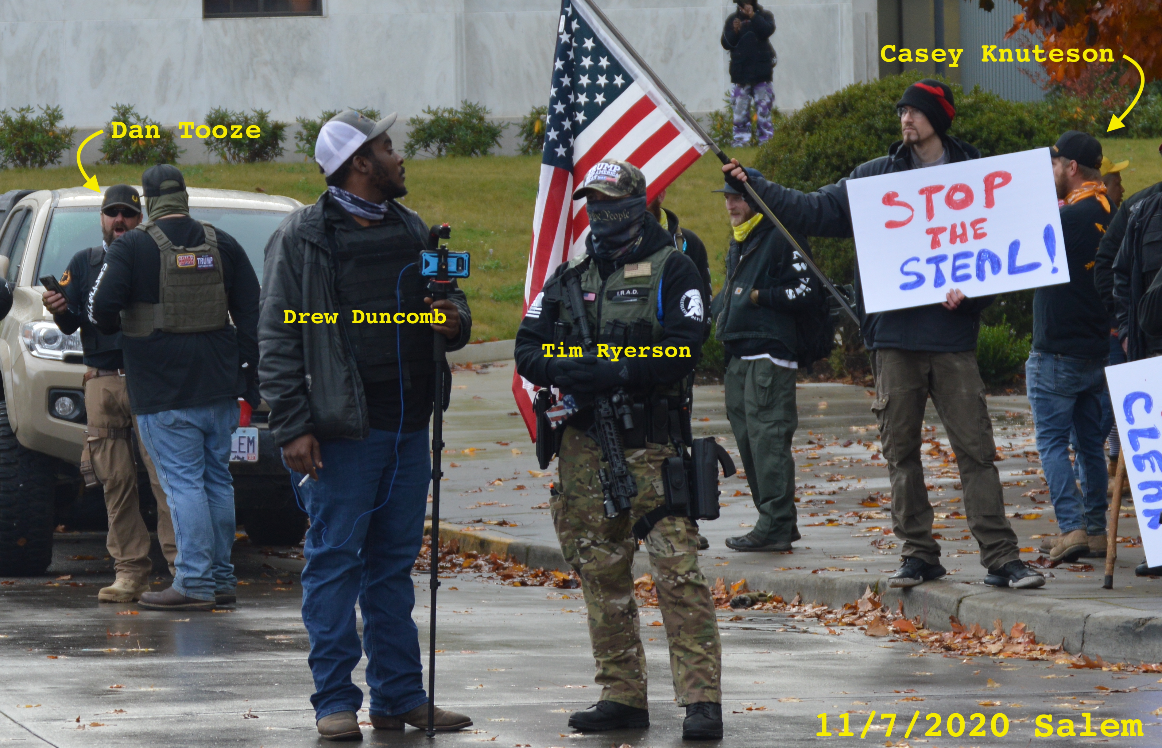 - IMAGE - A photo of Casey Knuteson and Dan Tooze at a Stop the Steal event in 2020