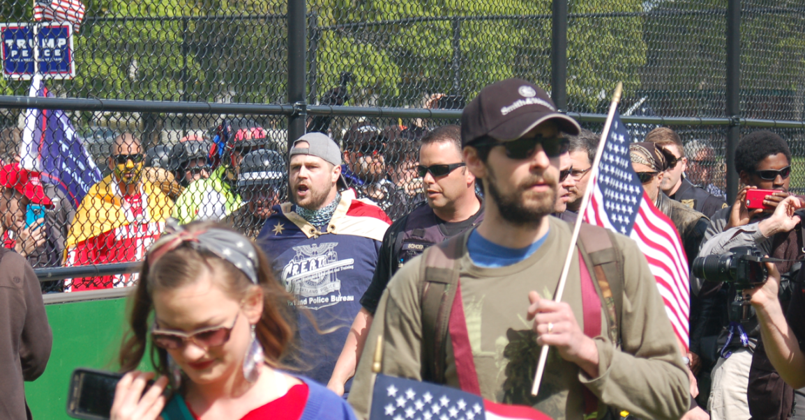 Patriot Prayer rallies with neo-nazis in the Montavilla neighborhood