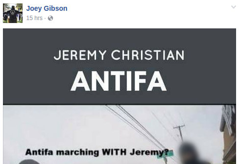Joey Gibson desperately attempts to distance himself from neo-nazi Patriot Prayer participant Jeremy Christian