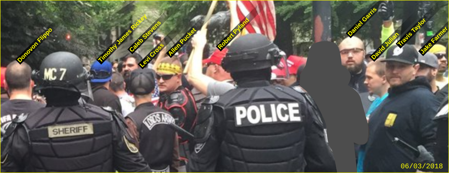 - IMAGE - robert pyland at fascist rally