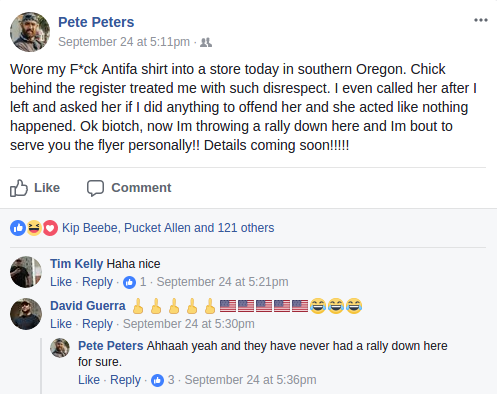 Pete Venturo is obnoxious in his home town