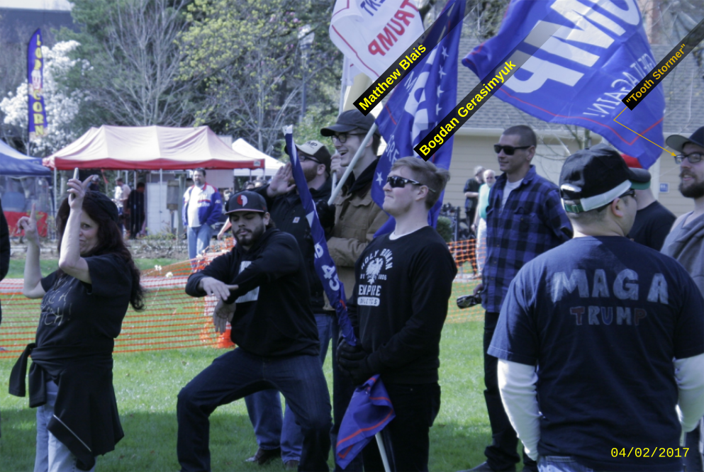 PDX Stormers collaborate with Patriot Prayer.