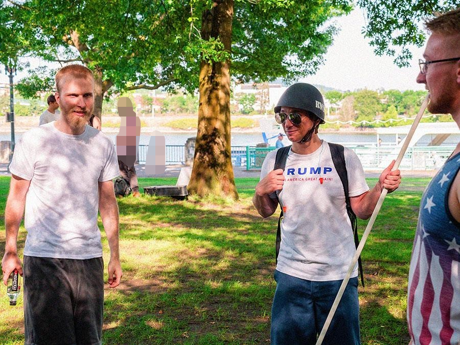 PDX Stormers collaborate with Patriot Prayer.